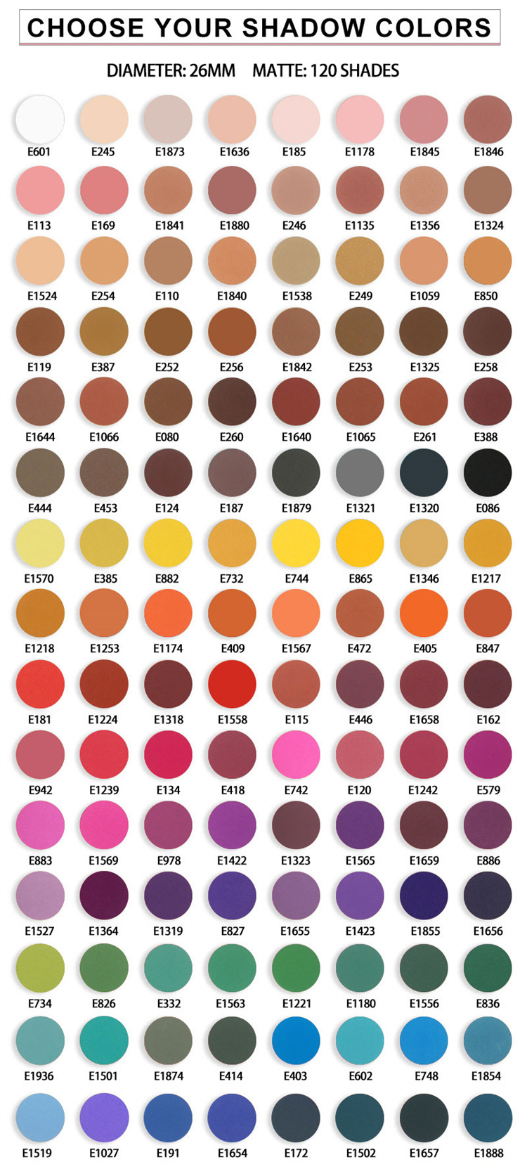 Choose your shadow colors