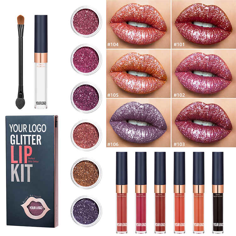 Leecosmetic glitter lip kit