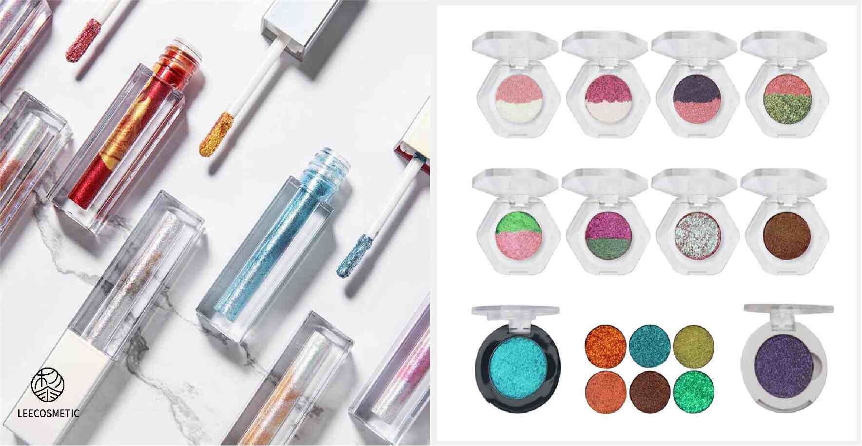Clear/light color finish cosmetics products