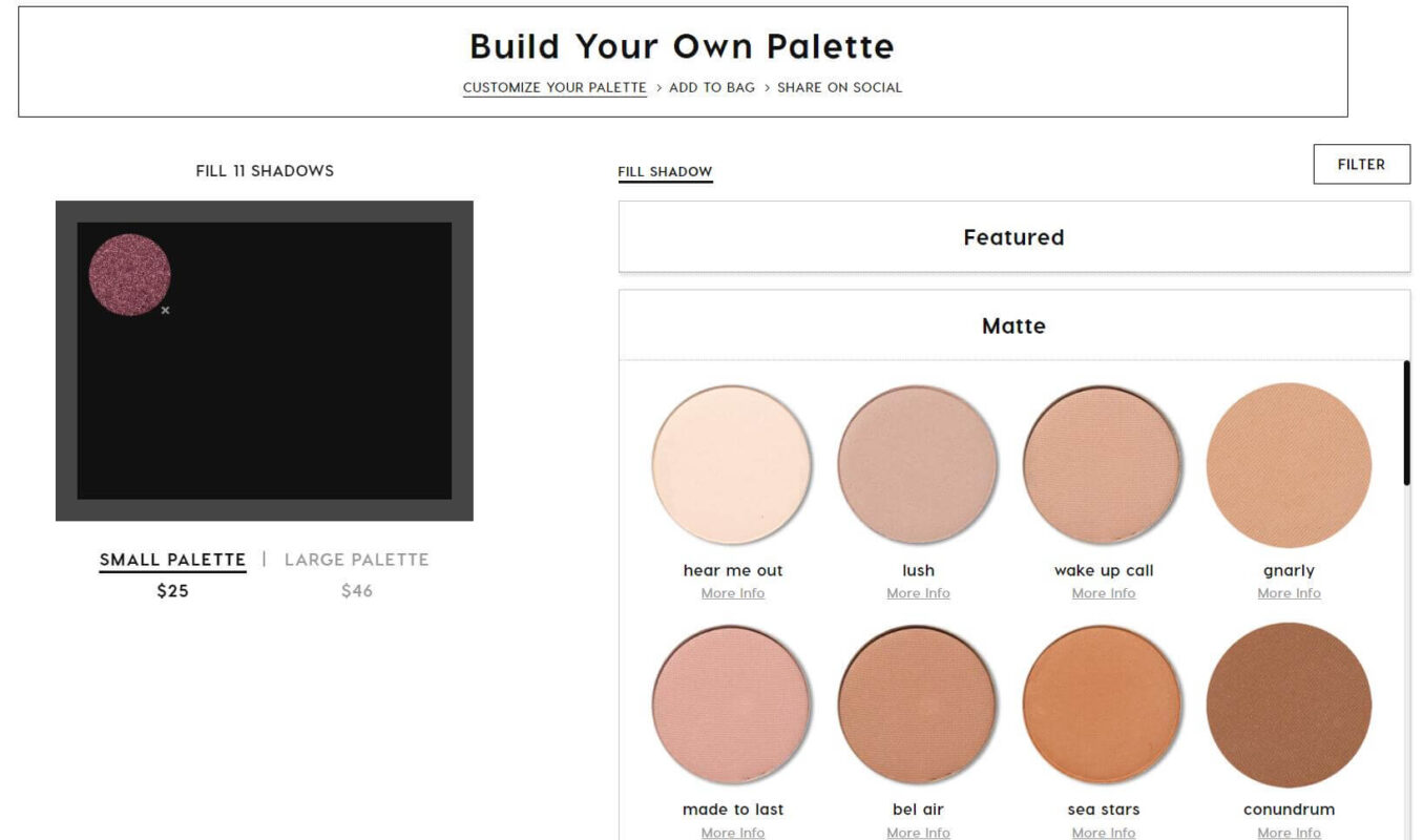 build your own palette