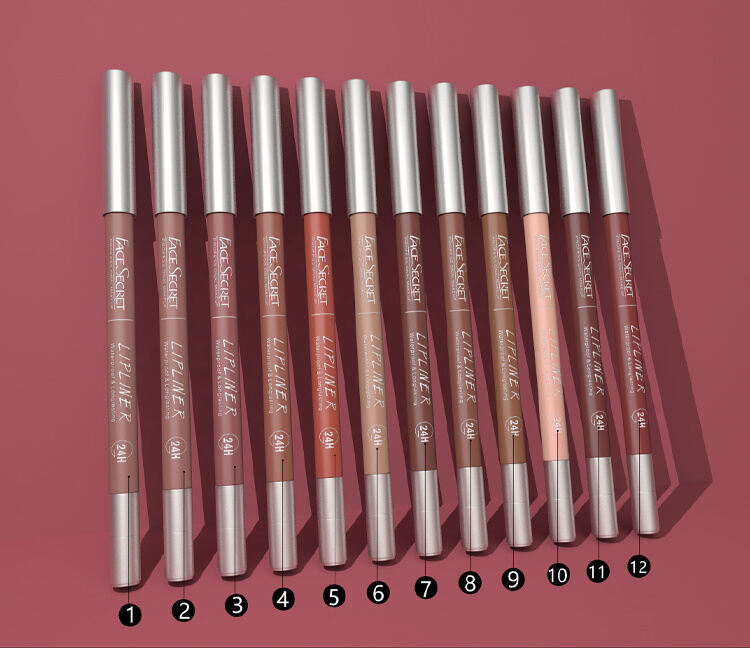 Lip Liner by Facescret - bán buôn chì kẻ môi có sắc tố cao và dạng kem