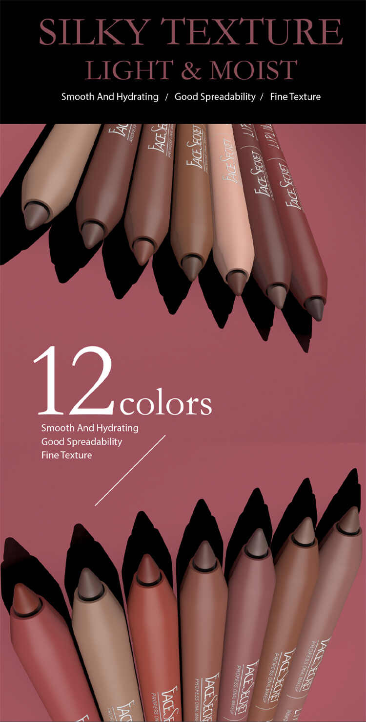 Lip Liner by Facescret - wholesale lip liner high pigmented and creamy