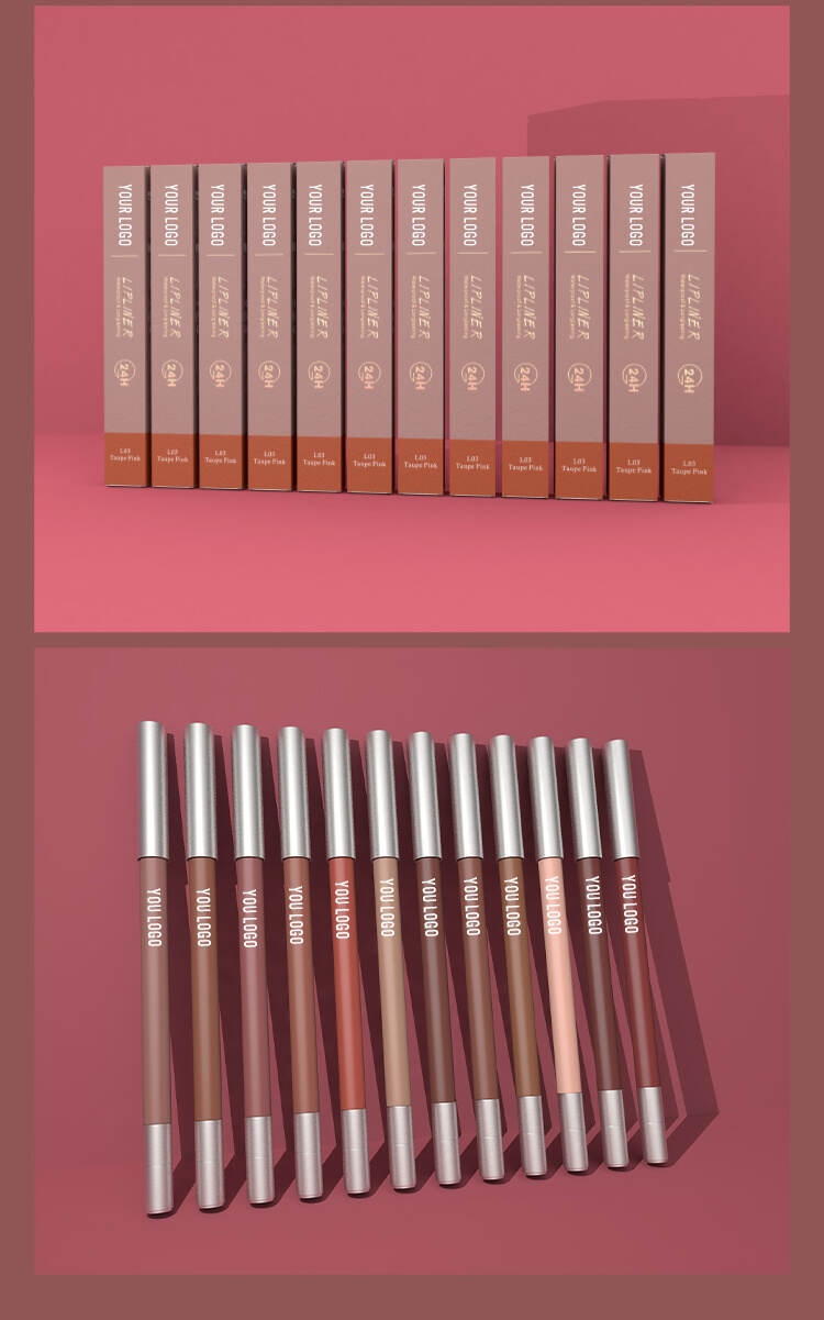 Bán buôn Lip Liner có sắc tố cao xoắn lên và không cần mài